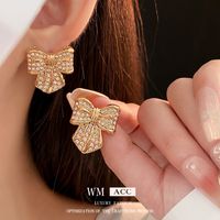 1 Pair Classical Lady Cross Enamel Plating Inlay Copper Ear Studs sku image 89