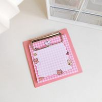 Cute Mini Small Board Clip Sticky Note Set Student Notepad Non-adhesive Small Fresh Notebook Notepad sku image 3