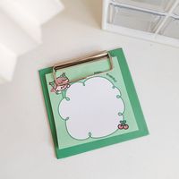 Cute Mini Small Board Clip Sticky Note Set Student Notepad Non-adhesive Small Fresh Notebook Notepad sku image 1