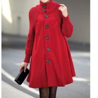 Women's Casual Solid Color Single Breasted Coat Woolen Coat sku image 13