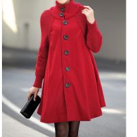 Women's Casual Solid Color Single Breasted Coat Woolen Coat sku image 14