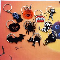 Cute Funny Spider Arylic Halloween Keychain main image 2