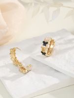 1 Pair Vintage Style Fashion Sweet Butterfly Enamel Plating Copper 18k Gold Plated Hoop Earrings main image 2