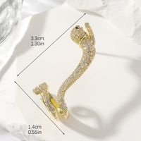 1 Piece Classic Style Animal Plating Inlay Copper Zircon 14k Gold Plated Ear Studs main image 2