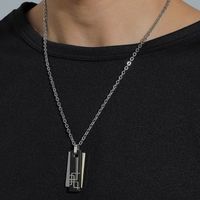 Classic Style Color Block Alloy Plating Men's Necklace main image 3