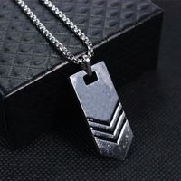 Casual Geometric Stainless Steel Men's Necklace sku image 1