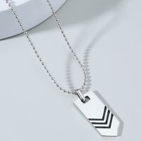 Casual Geometric Stainless Steel Men's Necklace sku image 2