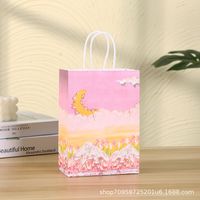 Birthday Fashion Flower Kraft Paper Daily Gift Bags 1 Piece sku image 1
