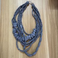 Retro Ethnic Style Colorful Solid Color Wood Beaded Women's Long Necklace sku image 2
