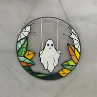 Halloween Ghost Arylic Party Hanging Ornaments sku image 1