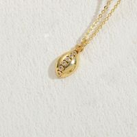 Classic Style Sun Oval Fish Tail Copper 14k Gold Plated Zircon Pendant Necklace In Bulk sku image 3