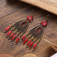 Ethnic Hollow Geometric Diamond Fashion Drop Earrings Wholesale sku image 8