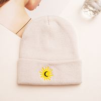 Unisex Exaggerated Sun Plush Eaveless Wool Cap sku image 4