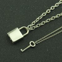 Einfacher Stil Schlüssel Sperren Legierung Männer Halskette Mit Anhänger main image 4