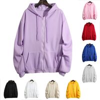 Women's Hoodie Long Sleeve Hoodies & Sweatshirts Classic Style Solid Color main image 2