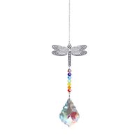 Pastoral Heart Shape Butterfly Artificial Crystal Pendant sku image 1