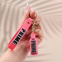 Cartoon Style Letter Bottle Pvc Unisex Bag Pendant Keychain main image 5