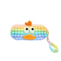 Cute Duck Silicone Student Stationery Pen Case main image 4