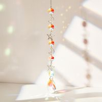 Simple Style Moon Heart Shape Crystal Wind Chime main image 4
