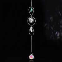 Simple Style Moon Heart Shape Crystal Wind Chime main image 6