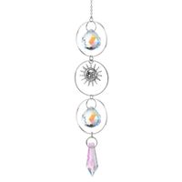 Simple Style Moon Heart Shape Crystal Wind Chime main image 5
