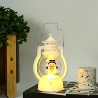Cartoon Style Cute Santa Claus Snowman Plastic Indoor Family Gathering Night Lights sku image 3