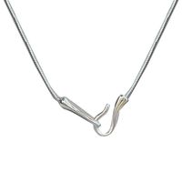 Simple Style Solid Color Sterling Silver Chain Necklace main image 2