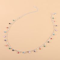 Simple Style Round Alloy Inlay Zircon Women's Necklace main image 2
