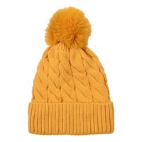 Unisex Simple Style Classic Style Solid Color Twist Pom Poms Wool Cap sku image 6