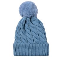 Unisex Simple Style Classic Style Solid Color Twist Pom Poms Wool Cap sku image 1