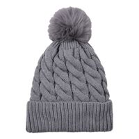 Unisex Simple Style Classic Style Solid Color Twist Pom Poms Wool Cap sku image 5