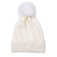 Unisex Simple Style Classic Style Solid Color Twist Pom Poms Wool Cap sku image 8