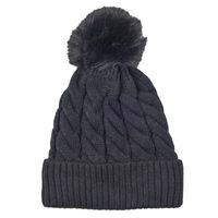Unisex Simple Style Classic Style Solid Color Twist Pom Poms Wool Cap sku image 4