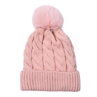 Unisex Simple Style Classic Style Solid Color Twist Pom Poms Wool Cap sku image 3