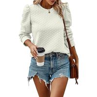 Women's Hoodie Long Sleeve Hoodies & Sweatshirts Pleated Casual Solid Color main image 5