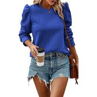 Women's Hoodie Long Sleeve Hoodies & Sweatshirts Pleated Casual Solid Color main image 6