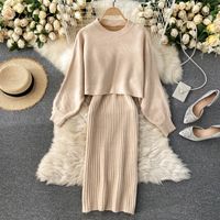 Daily Women's Simple Style Solid Color Blending Skirt Sets Skirt Sets main image 5