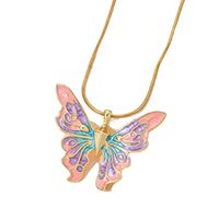 Sweet Butterfly Alloy Plating Women's Pendant Necklace main image 3