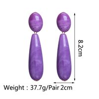 1 Pair Fashion Water Droplets Arylic Drop Earrings main image 10