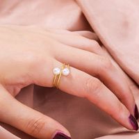 Classic Style Square Star Heart Shape Copper Open Ring Plating Zircon Copper Rings 1 Piece sku image 1