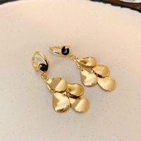 1 Pair Retro Lady Water Droplets Tassel Plating Alloy Gold Plated Drop Earrings sku image 1