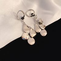 1 Pair Retro Lady Water Droplets Tassel Plating Alloy Gold Plated Drop Earrings sku image 2