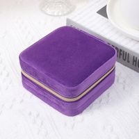Simple Style Solid Color Cloth Wholesale Jewelry Boxes sku image 12