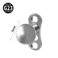 Casual Simple Style Shiny Heart Shape G23 Titanium Plating Buried Bone Nail sku image 6