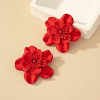 1 Pair French Style Commute Korean Style Flower Stoving Varnish Plating Alloy Ear Studs main image 3