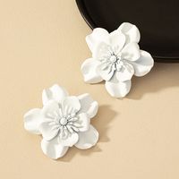 1 Pair French Style Commute Korean Style Flower Stoving Varnish Plating Alloy Ear Studs main image 7