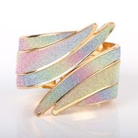 Ig Style Simple Style Solid Color Wings Alloy Metal Inlay Rhinestones Women's Bangle sku image 5