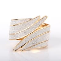 Ig Style Simple Style Solid Color Wings Alloy Metal Inlay Rhinestones Women's Bangle sku image 7