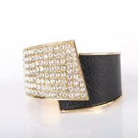 Ig Style Simple Style Solid Color Wings Alloy Metal Inlay Rhinestones Women's Bangle sku image 11