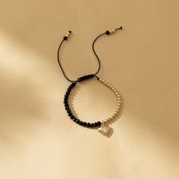 Casual Elegant Heart Shape Artificial Crystal Copper Plating Bracelets main image 6